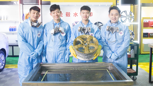 輪轂改色—水轉印-武漢萬通汽車學校